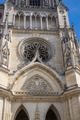 Obraz premium Orleans Cathedral is a Catholic cathedral church dedicated to the Holy Cross in the city of Orleans, in the Loiret department.
