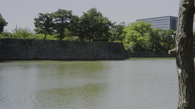 Moat of Wakayama Castle, Wakayama City, Japan「和歌山城の堀」和歌山県和歌山市