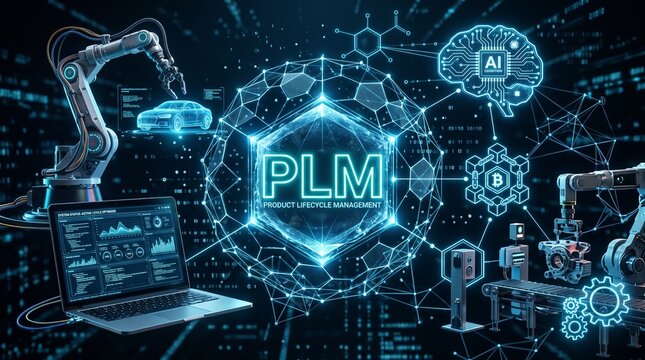 AI Powered PLM System with Smart Manufacturing Robotics and Digital Engineering Technology