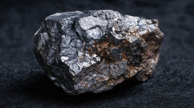 Stunning photo of magnesium ore. magnesium metal mining.