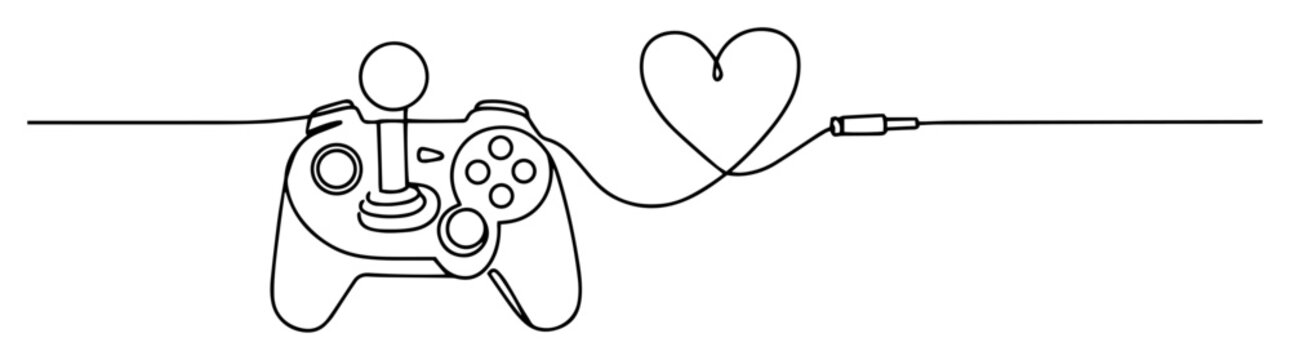 video game controller with heart connection