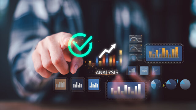 Data analysts verify business performance through analytics dashboards, growth monitoring, statistical reporting, digital metrics tracking, data validation systems, performance optimization