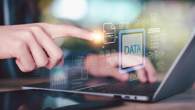 Data analysts manage cloud databases and digital archives through secure information systems, file automation, document processing, analytics dashboards, and cybersecurity technology.