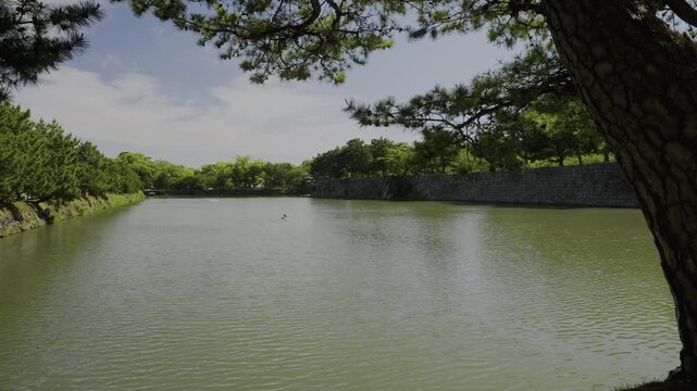 Moat of Wakayama Castle, Wakayama City, Japan「和歌山城の堀」和歌山県和歌山市