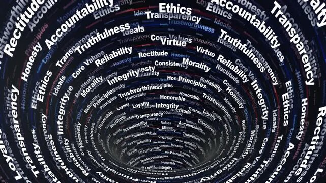 INTEGRITY Keywords Animation on Tunnel Walls, Background, Loop
