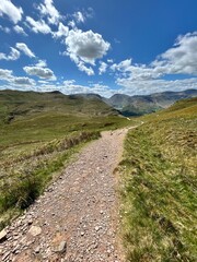 Fototapeta premium Hiking trails in the Lake District, UK