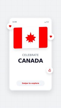 Canada Day cryptogram puzzle with letters and symbols  