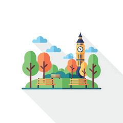 Naklejka premium Big Ben London Clock Tower Architecture.
