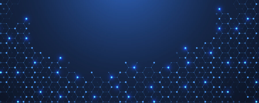 Abstract digital blockchain cube blocks concept. 3D big data cubes quantum computer technology idea. Artificial intelligence data core cubes design element