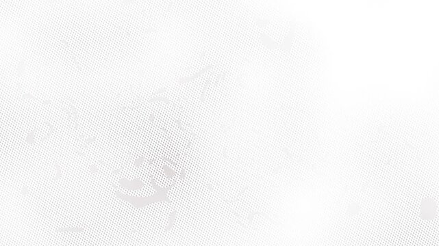 Vintage Halftone Dot Texture Overlay Animation Loop 4K. crumpled texture paper style halftone pattern effect. 
