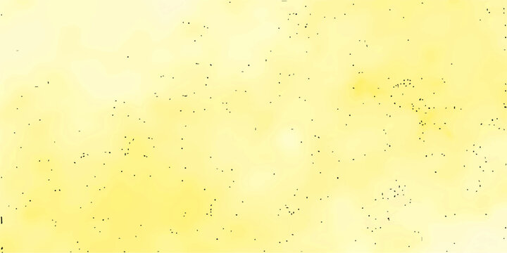Abstract grunge background with yellow liquid bubbles and a gold foam pattern