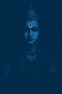 An illustration of hindu god lord Ram.