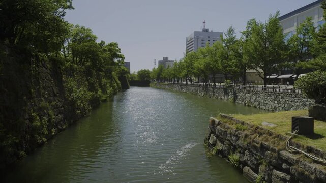 Moat of Wakayama Castle, Wakayama City, Japan「和歌山城の堀」和歌山県和歌山市