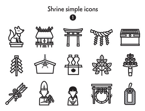 シンプルアイコン集 神社