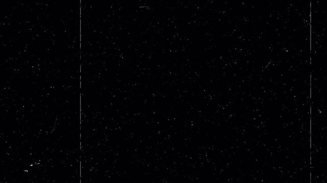 Vintage Old Film Grain Overlay with Dense Dust Scratches and Aged Celluloid Texture for Retro Footage Background and Archival Video Transition