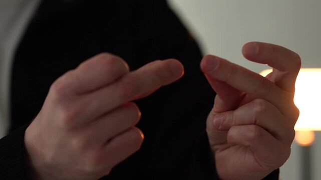 Finger snapping close-up.
The snap snap hand gesture, rhythm, and finger snap sound recreation.