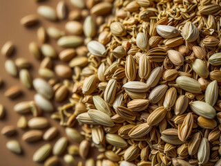 Obraz premium Close-up of Seeds and Grains