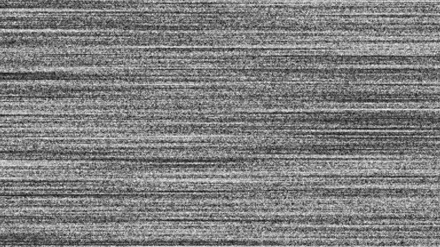 Digital noise on the TV screen, No signal tv screen noice and texture on black background.
A glitch error effect adds visual interest to the abstract animation, VHS video tape rewind icon.