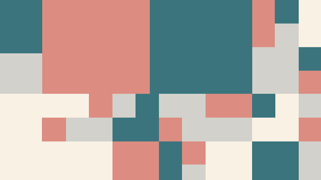 Abstract geometric background with colorful rectangles and squares in a modern minimalist style