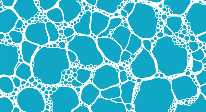 Abstract turquoise bubble pattern background vector illustration for modern seamless design