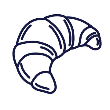 Croissant illustrasi