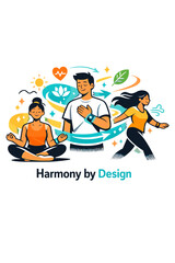 Fototapeta premium Spiritual technology. A glowing wearable device tracking emotional calm as symbols of energy