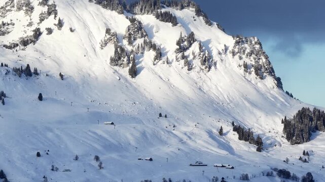 Churfirsten mountain peak ski resort Switzerland Swiss Alps alpine region