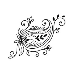 Fototapeta premium Paisley pattern for mehndi henna tattoo abstract design vector