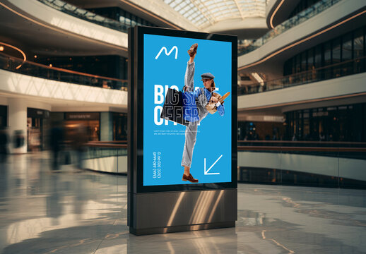 Shopping Mall Billboard Mockup