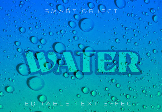 Water Text Effect