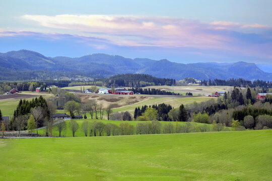Agricultural area Bratsberg near  Trondheim