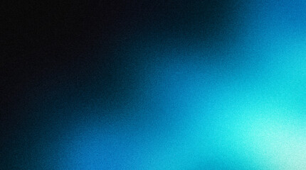 Fototapeta premium Abstract blue gradient background with noise texture, dark to light blue transition for digital design