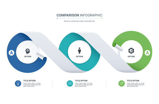 Comparison infographic template. Modern versus chart, decision making diagram and comparison table design for business presentation, workflow and product evaluation.