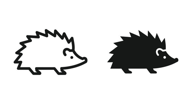 Hedgehog icon set