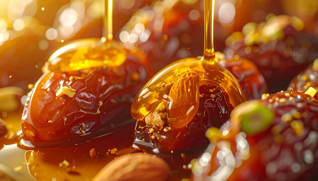Gourmet dates with golden syrup