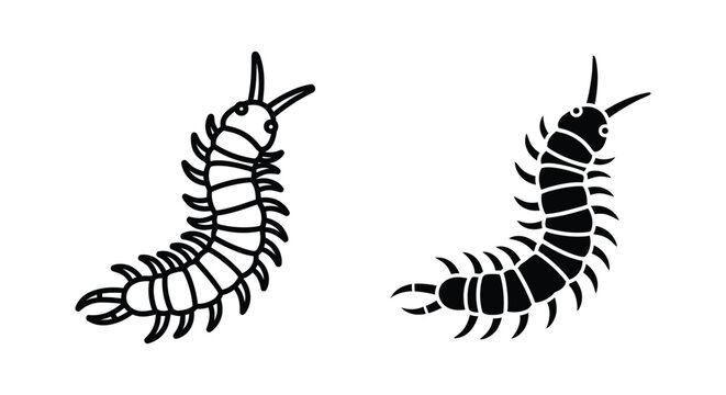 Centipede icon set
