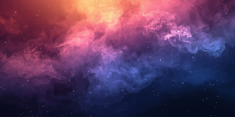 Fantasy Space Background with Colorful Cosmic Fog © NuR