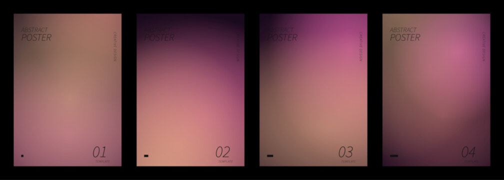 Blurred round shapes. Color gradient spheres. Soft colored circles. Abstract background for creative graphic design. Vector illustration.