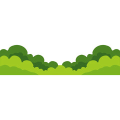 Fototapeta premium Grass Bushes Illustration