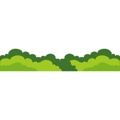 Obraz premium Grass Bushes Illustration