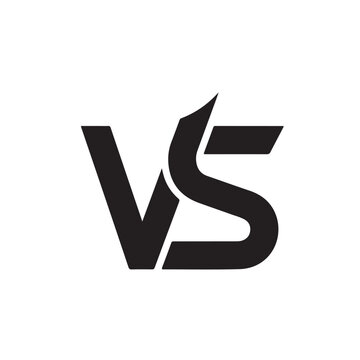 Versus logo. VS letters for sports, fight, competition, battle, match, game. Vector icon.