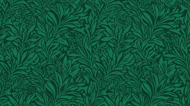 Dark green leafy foliage background pattern.