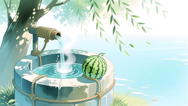 Xiaoshu Solar Term Well-cooled Watermelon