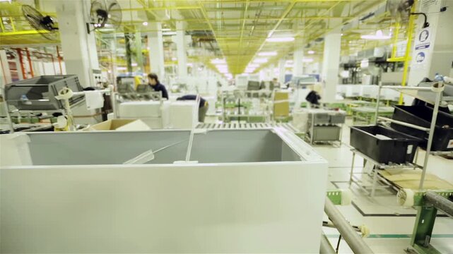 Refrigerator Assembly Line in Appliance Factory, Buenos Aires - 4K