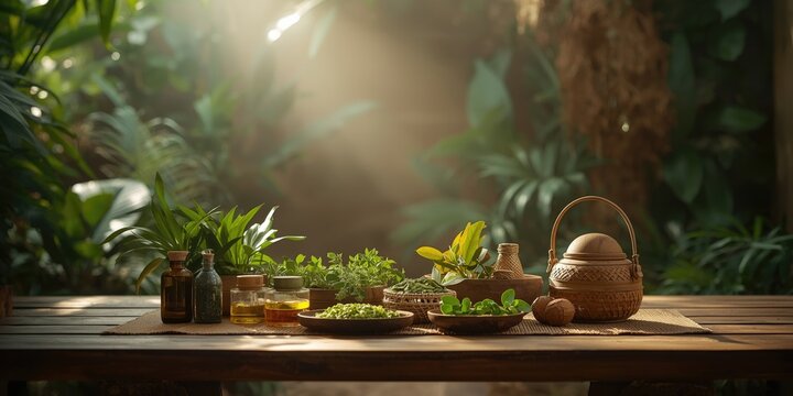 Ancient Kambo Detoxification Practice Preparation with Herbal Tools