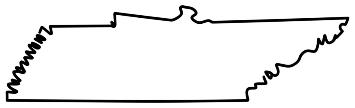 tennessee state map outline