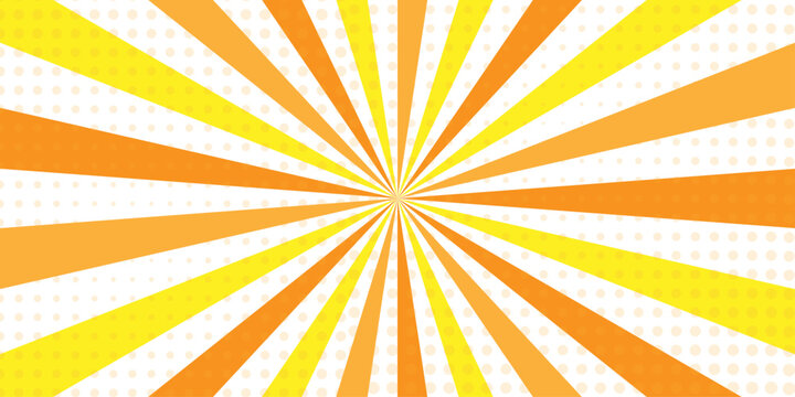 Abstract retro with sunburst pattern colorful design polka dot background. Modern stipes line ray grunge design beam pattern texture. Funky ray elements themes Swirling pattern.