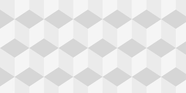 Abstract white cube grid polygon decoration block hexagon geometric texture background. block construction surface cubic wall square creative business texture backgroud.