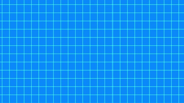 Blueprint grid animation, square pattern blue engineering loop for construction and architecture, 4k video, looping video