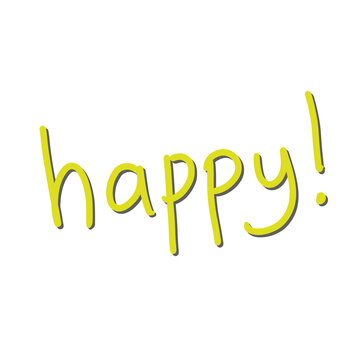 Happy text